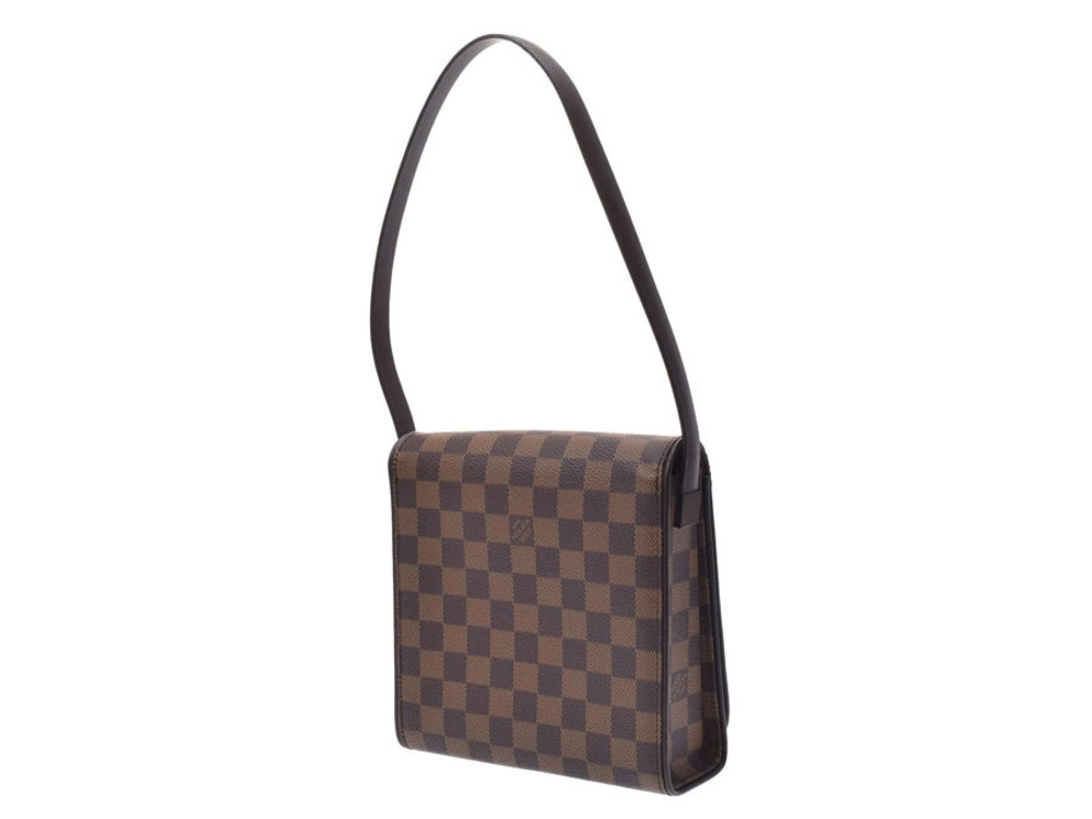 Louis Vuitton Damier Leather Handbag Tribeca Brown